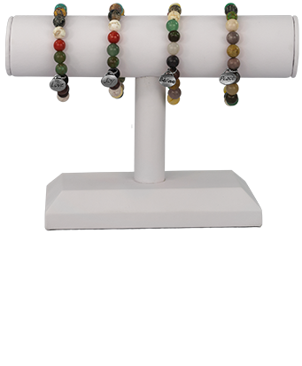 Multi-Colored Glass Beaded Bracelet