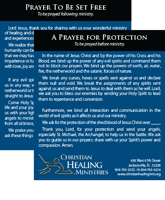 CHM Prayer Card