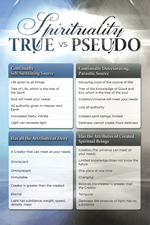 True vs Pseudo Spirituality Study Card